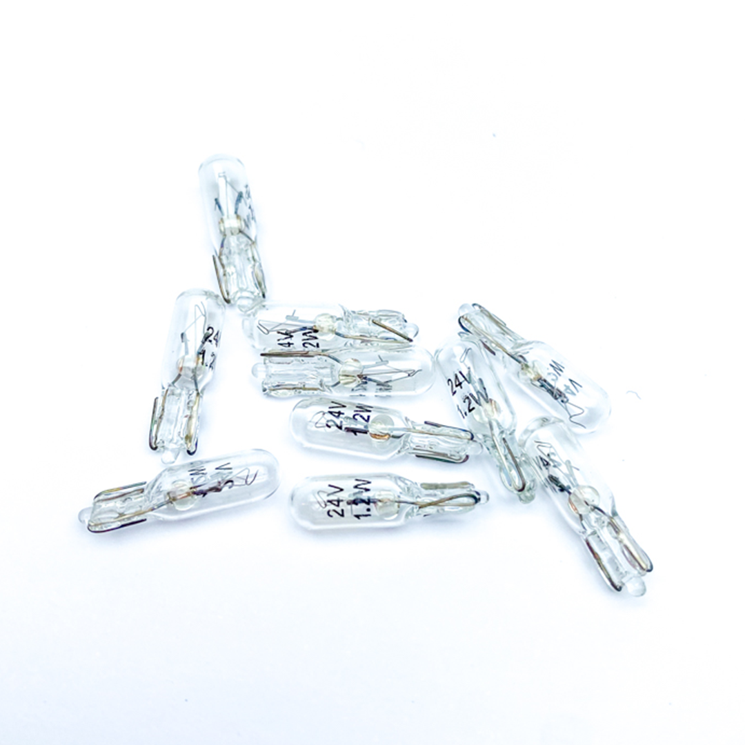 Ampolletas ENZO T5 24V 2.3W Base W2x4.6d Pack 10 Unidades