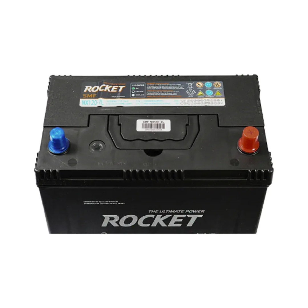 Batería Rocket SMF NX120-7 90Ah 730-770 CCA Positivo Izquierdo