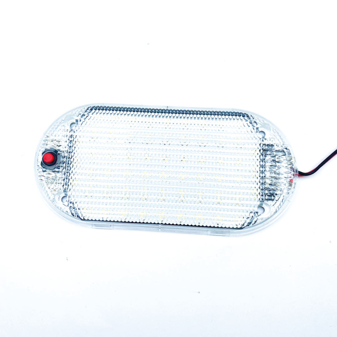 Luz LED Interior con Interruptor para Auto 12/24V Blanca 6x3 cm