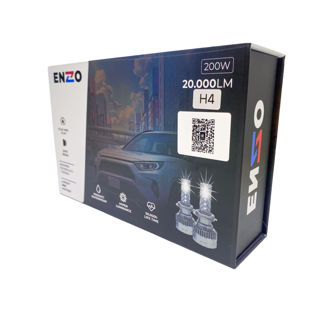 Ampolletas LED Tricolor H4 ENZO con App – Control Total de Iluminación