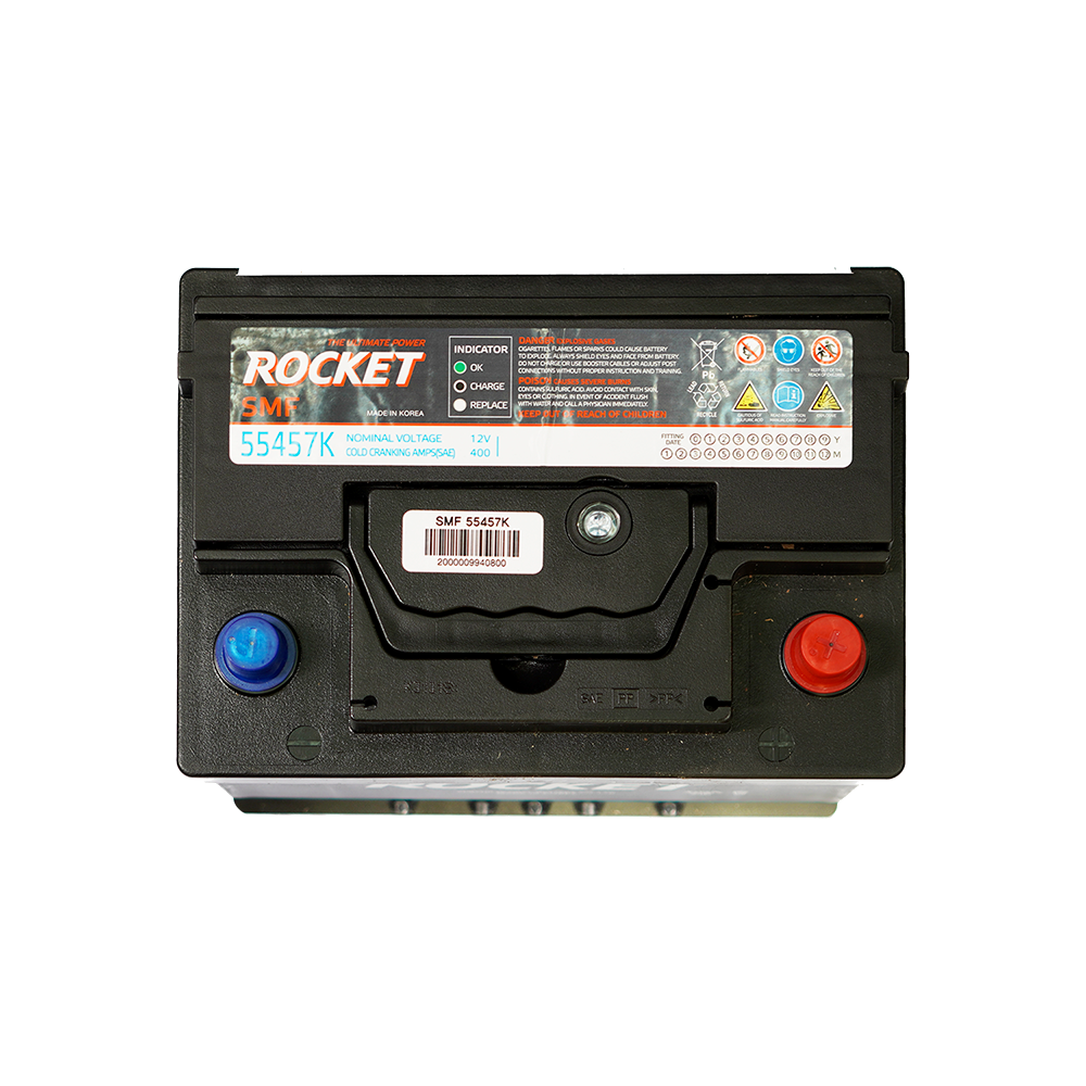 Batería Rocket SMF 55457K 54Ah 400 CCA Positivo Derecho