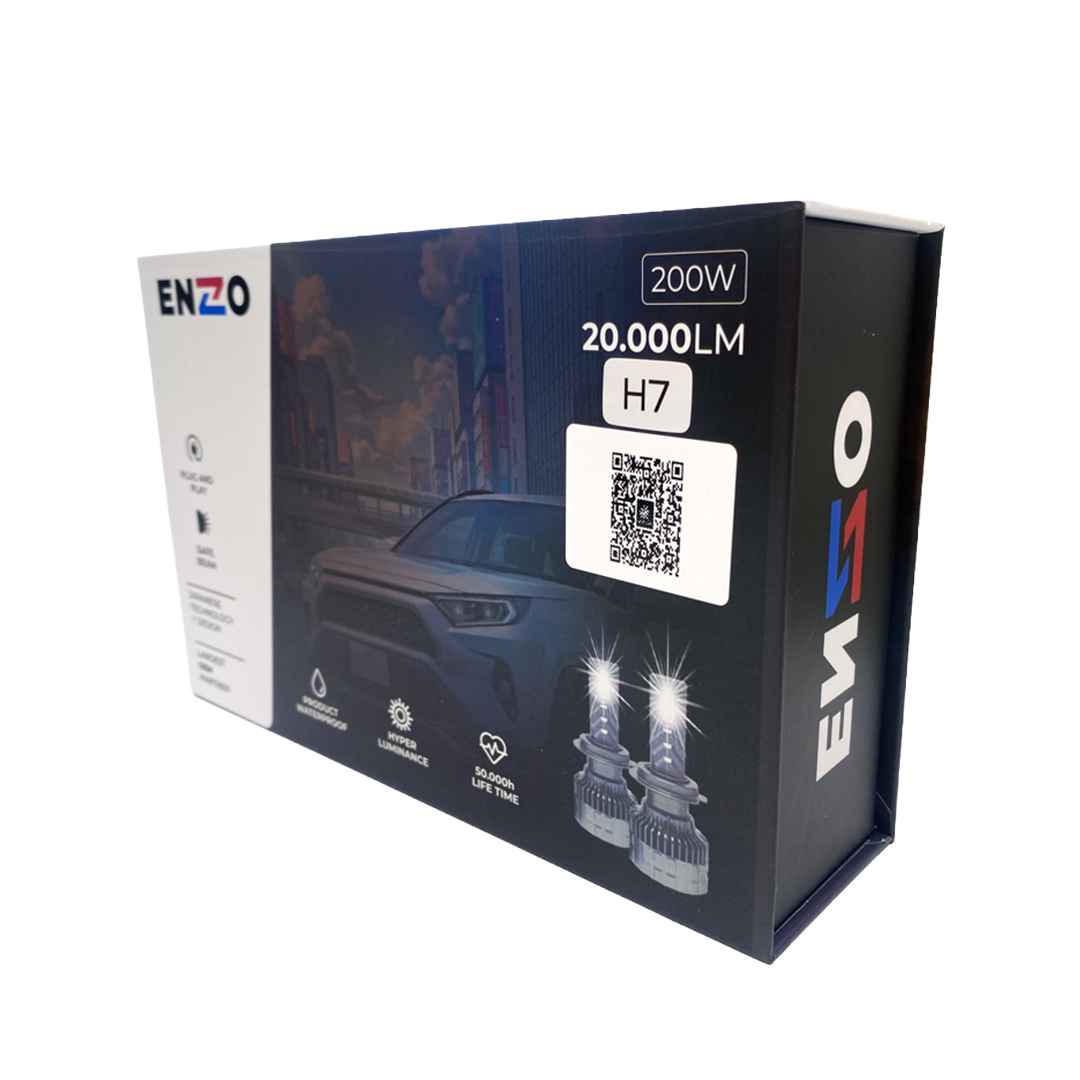 Ampolletas LED Tricolor H7 ENZO con App – Control Total de Iluminación