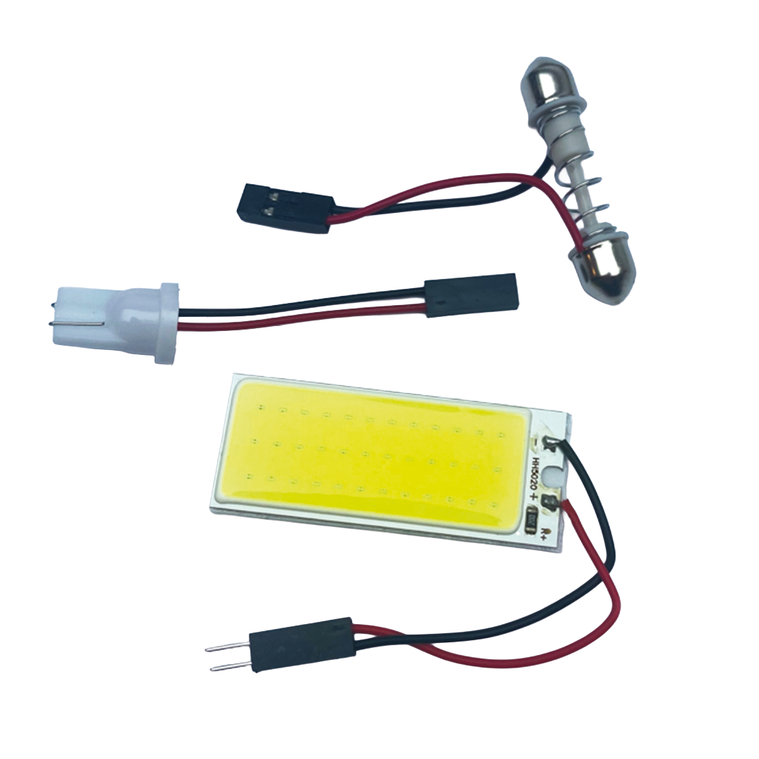 Luz LED Interior con Interruptor para Auto 12V Blanca 5x2 cm