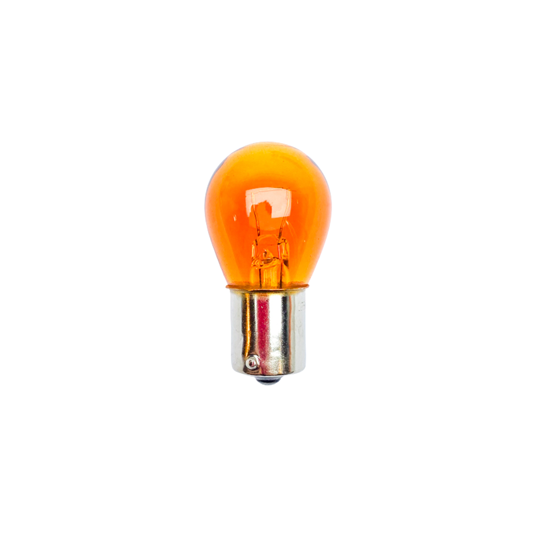 Ampolletas ENZO P21W BA15S 12V 21W 1 Contacto Pata Pareja AMBAR (10unidades)
