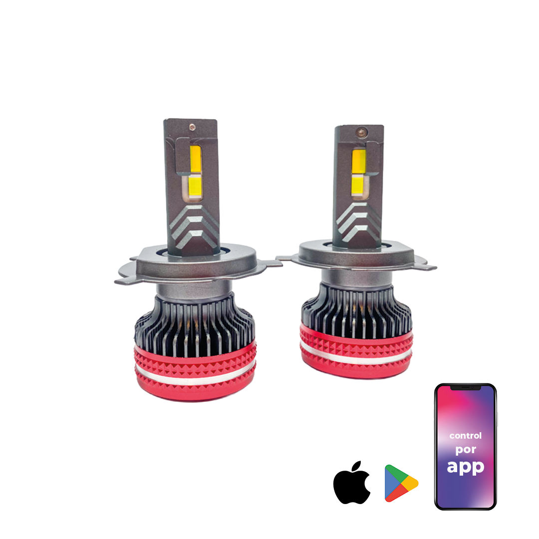 Ampolletas LED Tricolor H11 ENZO con App – Control Total de Iluminación