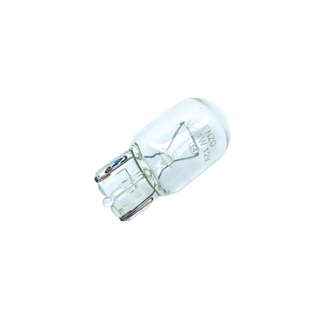 Ampolletas ENZO T20 W21W 12V 21W 1 Contacto Base W3x16d Caja 10 Unidades