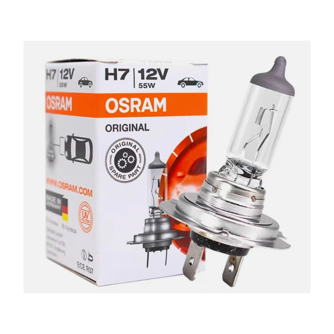 Ampolleta OSRAM H7 12V 55W Base PX26d Halógena Pack 2 Unidades