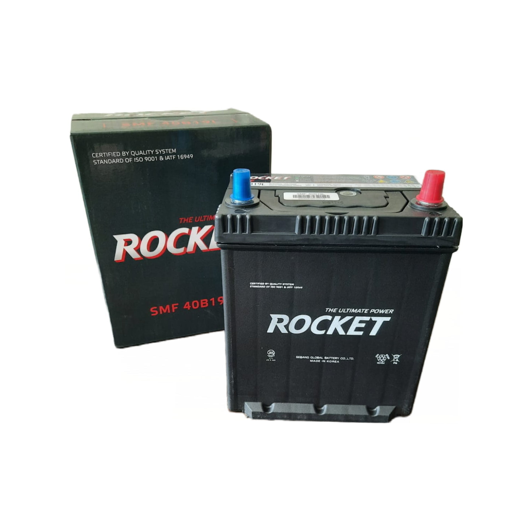 Batería Rocket SMF 40B19L 35 ah 330 CCA positivo derecho