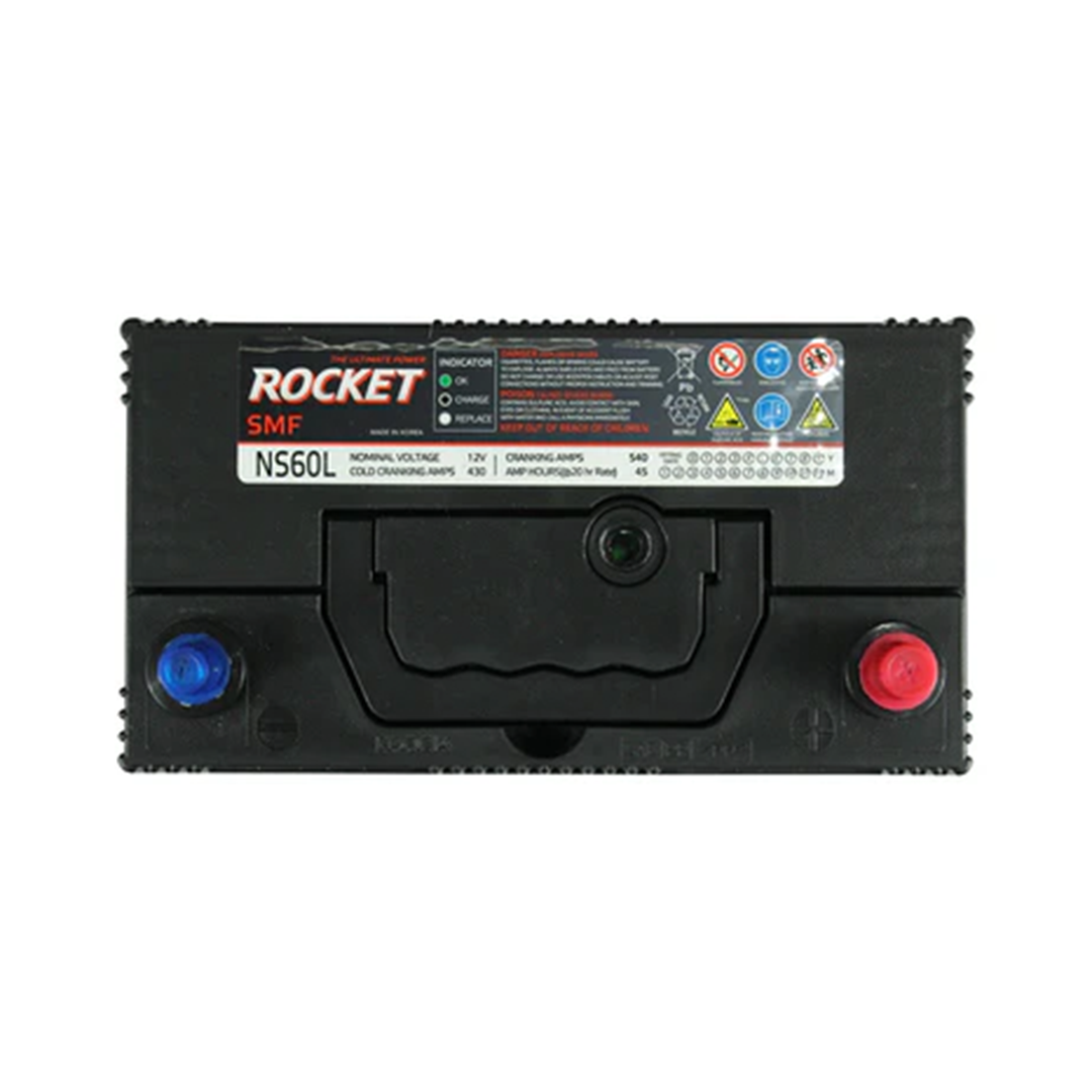 Batería Rocket SMF NS60L 45Ah 430 CCA Positivo Derecho