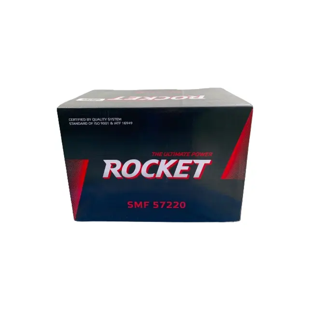 Batería Rocket SMF-57220 72Ah 610 CCA Positivo Derecho Para Auto