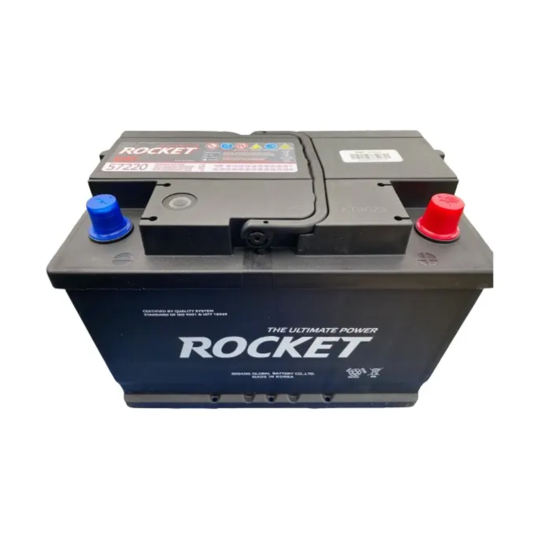Batería Rocket SMF-57220 72Ah 610 CCA Positivo Derecho Para Auto