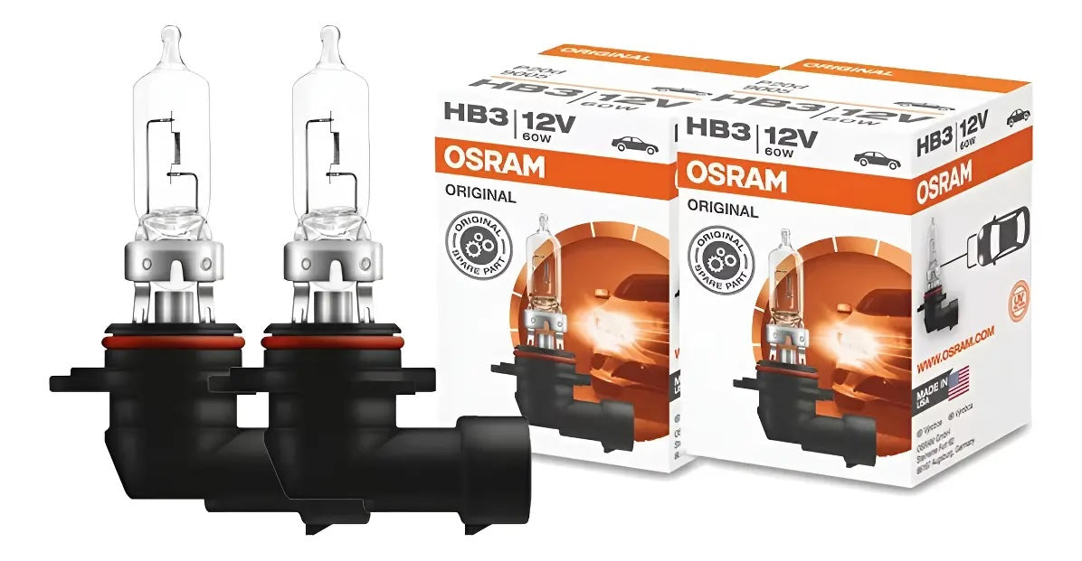 Ampolletas Halógena Hb3 OSRAM 60w 12v P20d Uv Filter (2Unidades)