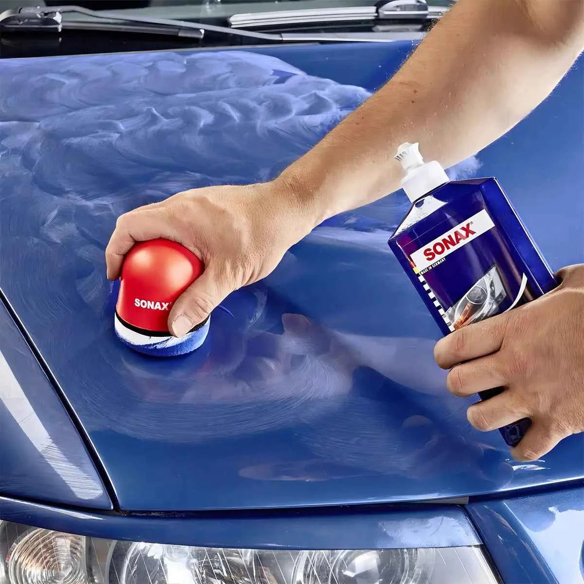 Cera de Pulimento Polish + Wax SONAX Restaurador y Protector de Pintura