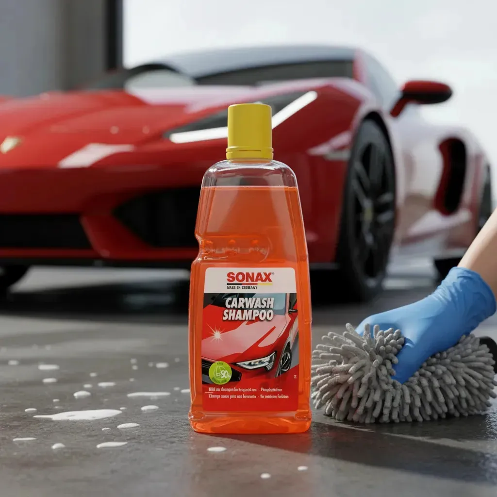 Shampoo Espumante SONAX 1L Biodegradable para Lavado de Autos