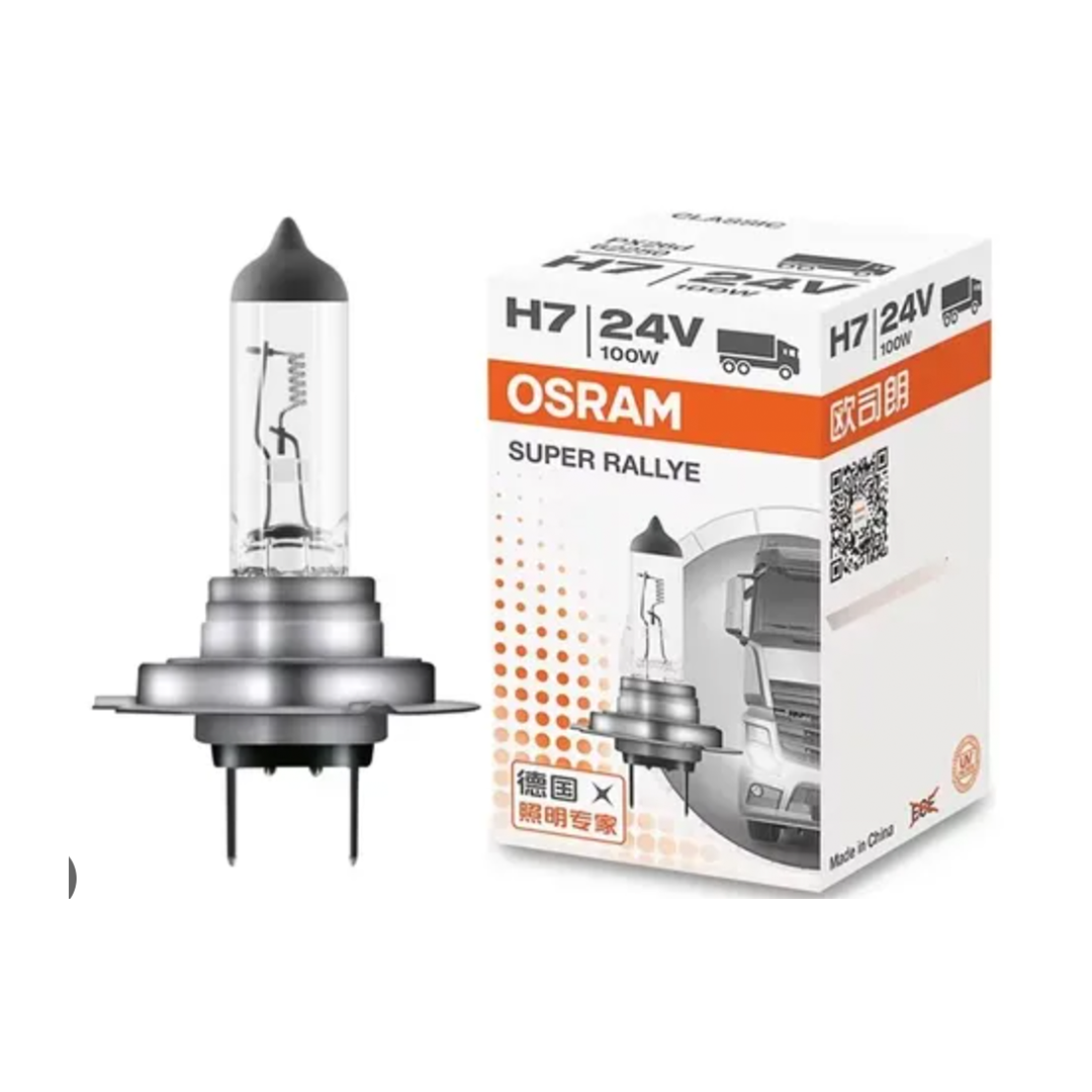 Ampolleta OSRAM H7 24V 55W Base PX26d Halógena Pack 2 Unidades