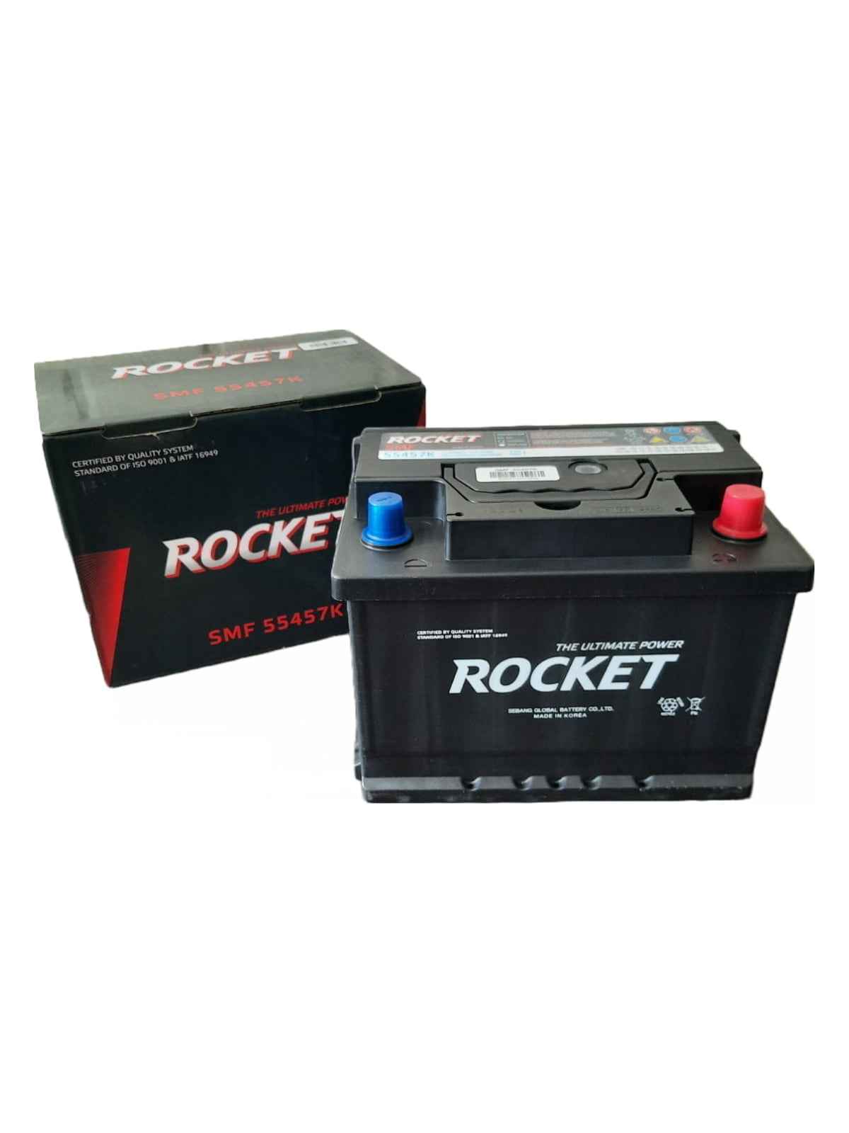 Batería Rocket SMF 55457K 54Ah 400 CCA Positivo Derecho