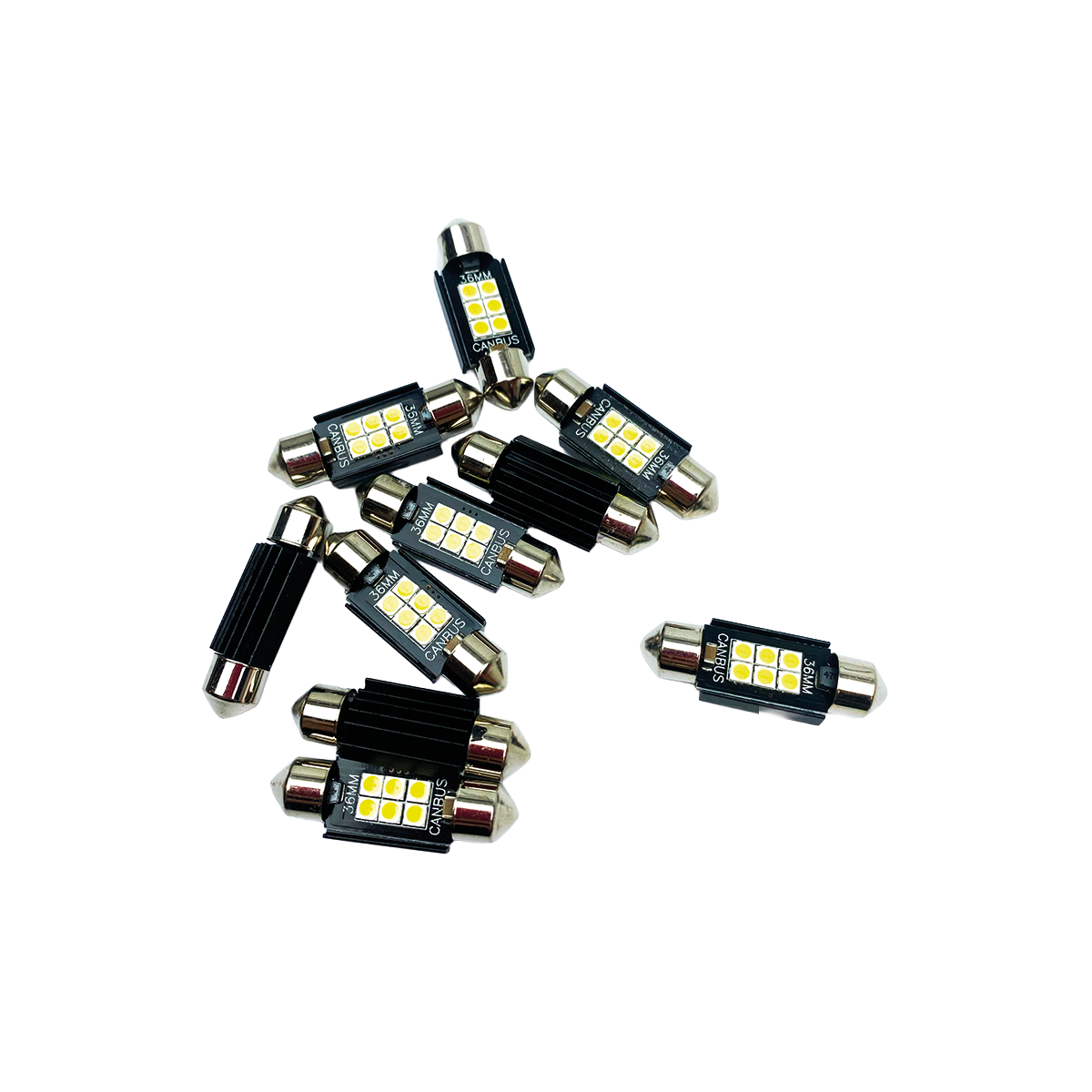 AMPOLLETAS SOFITO LED CON CANBUS 10 UNIDADES