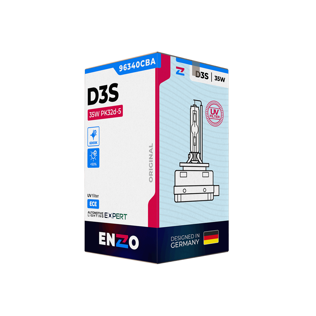 Ampolletas Xenón D3S ENZO 96340CBA 35W PK32d-5 CBA HCB 6000K - 24 Volts