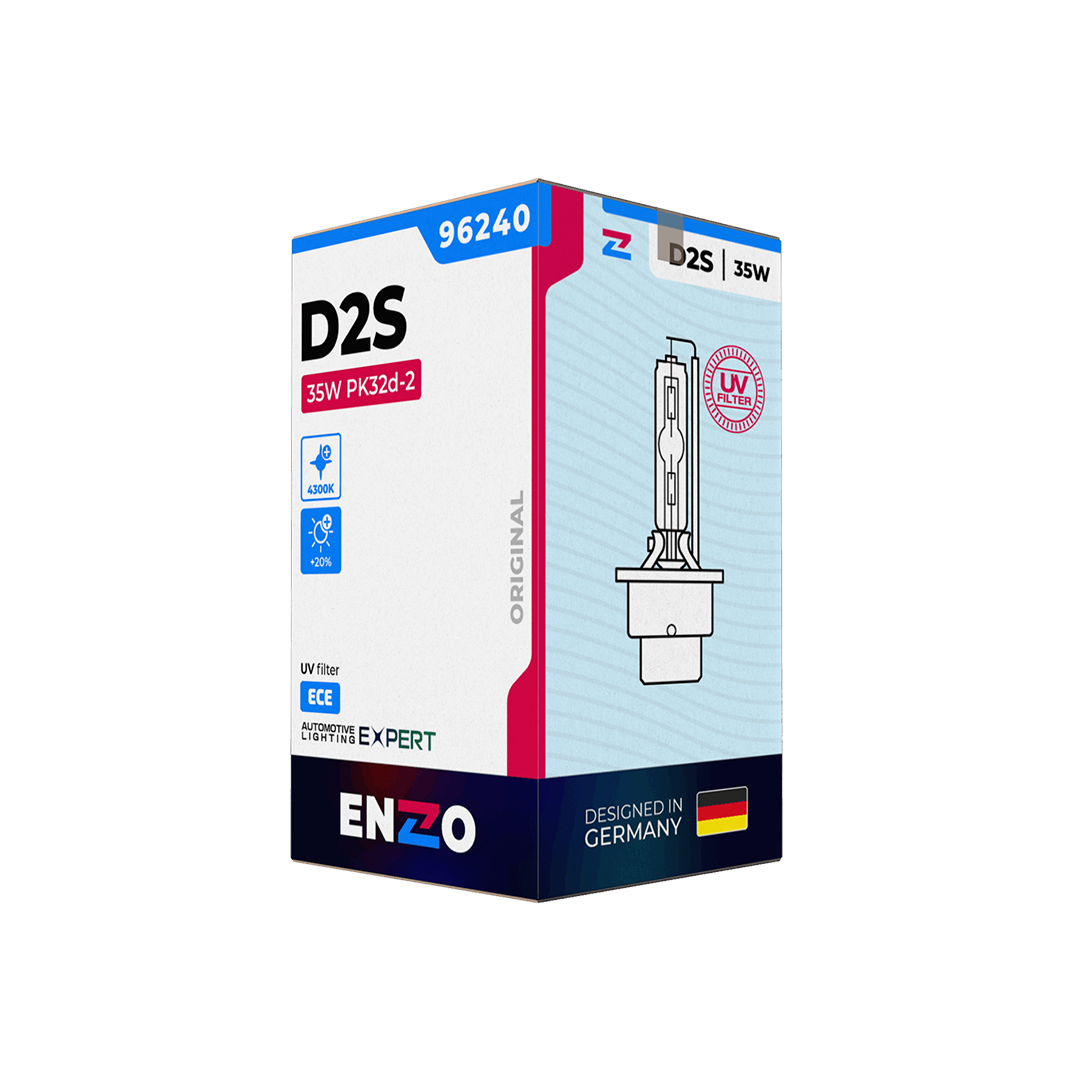 Ampolletas Xenón D2S ENZO 96240 35W PK32d-2 HCB 6000K