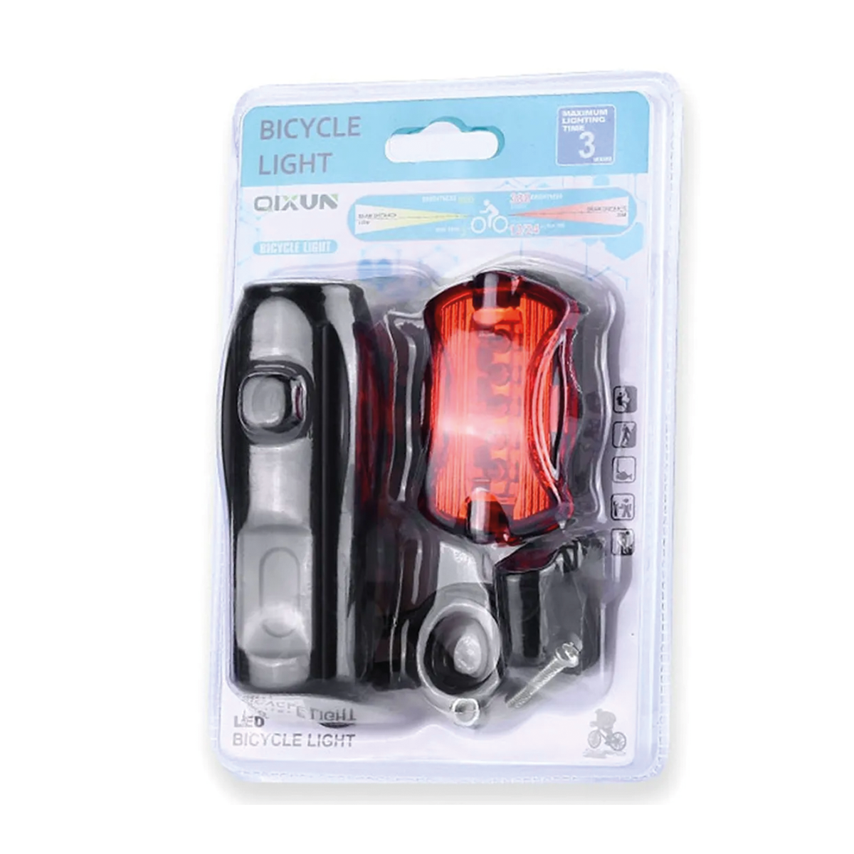Set De Luz Delantera Y Trasera Para Bicicletas