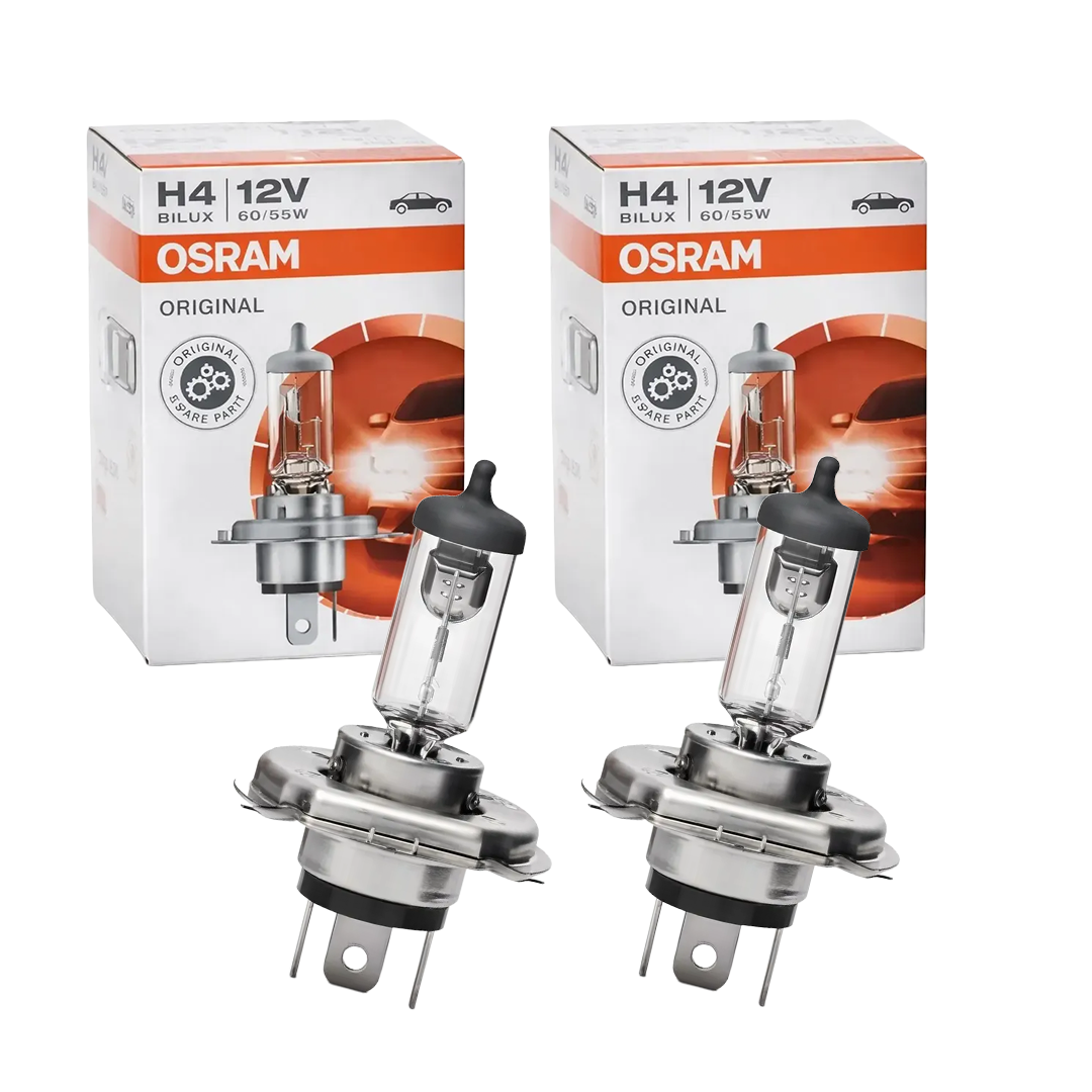 Ampolletas Halógena H4 OSRAM 60w 12v P43t Uv (2 UNIDADES)