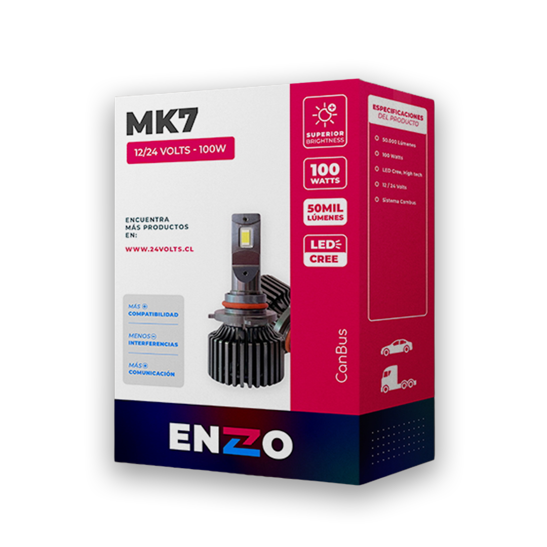 Kit Led MK7 H7 ENZO 12/24V -100W
