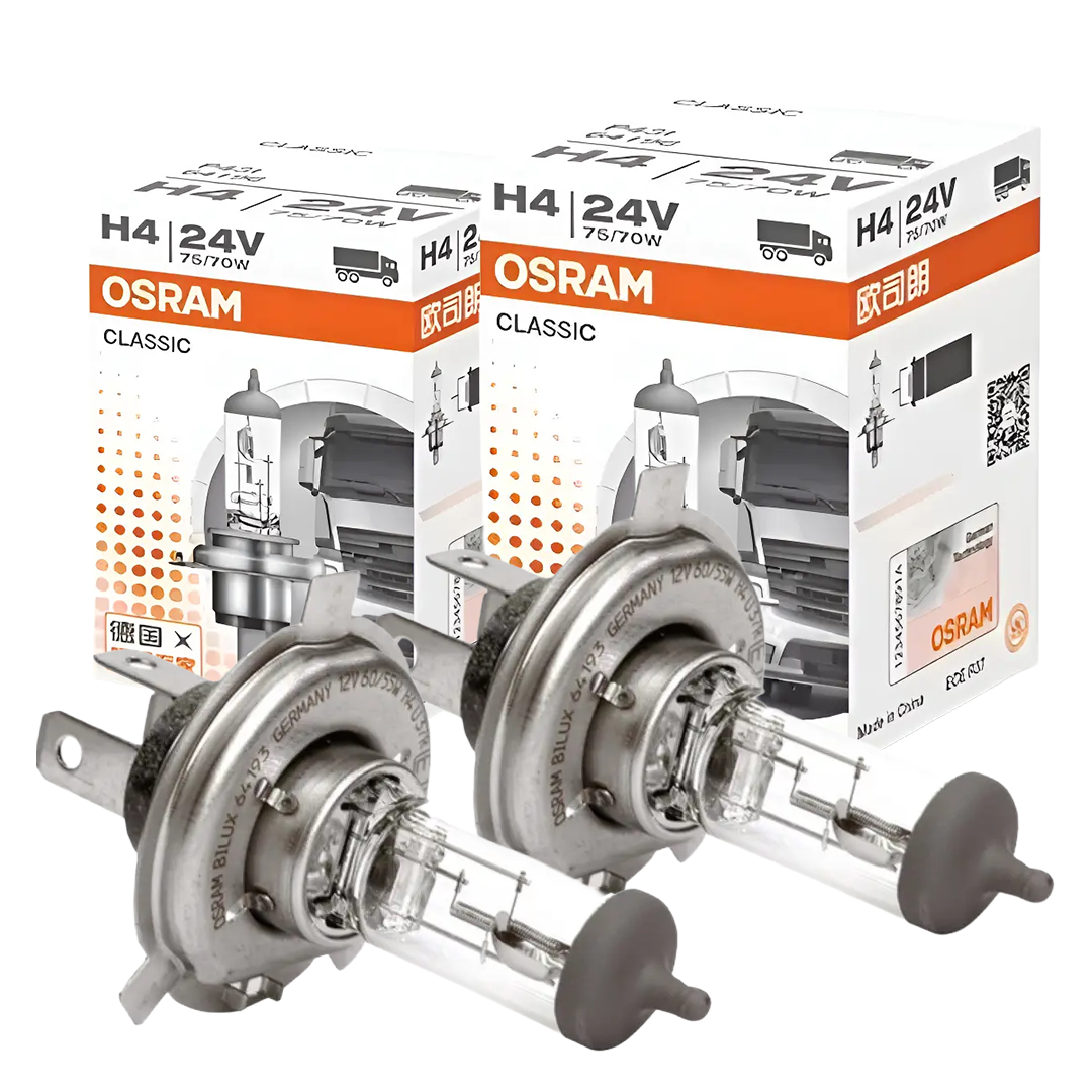 Ampolletas Halógena H4 OSRAM 75/70w 24v P43t Uv Filter (2 unidades)