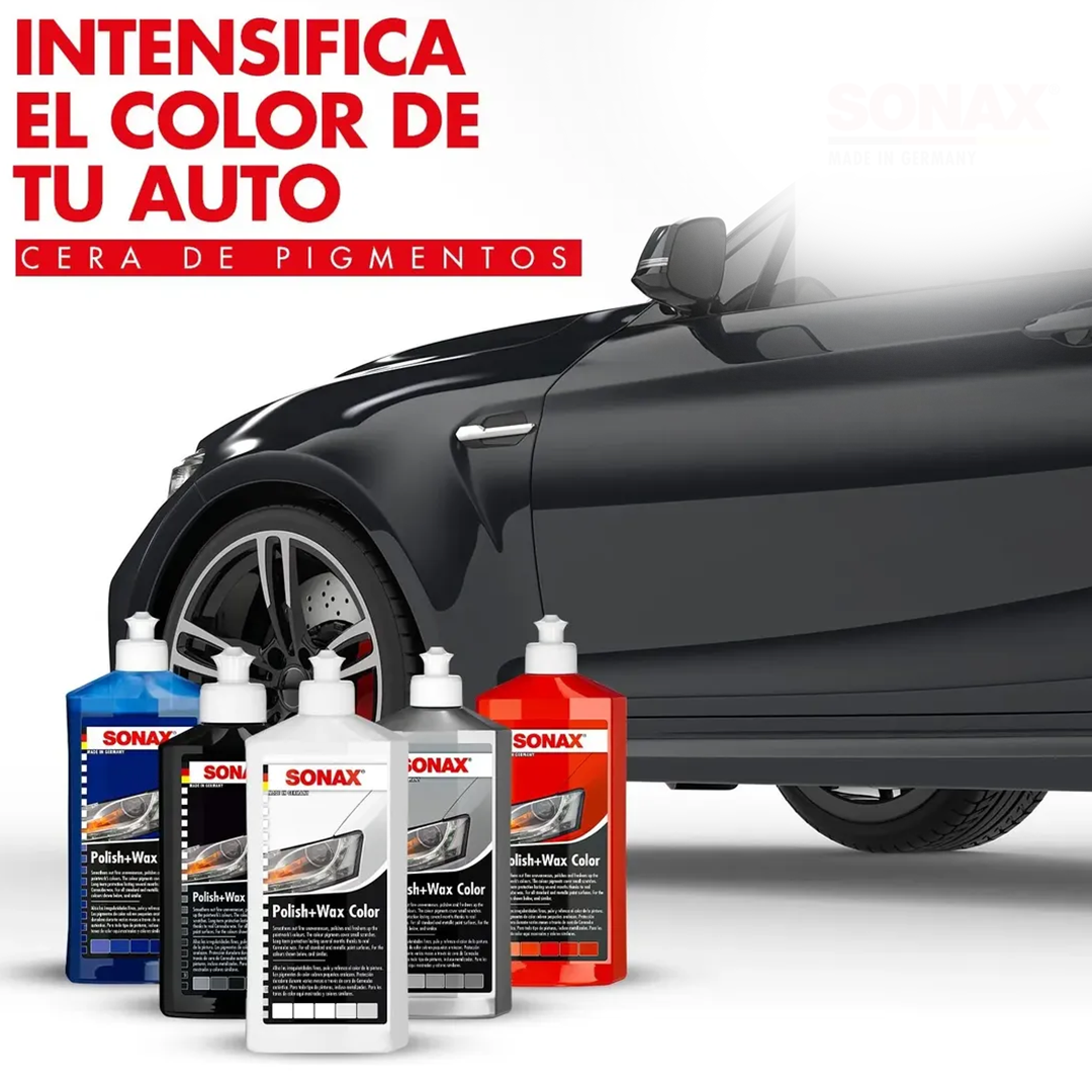 Cera de Pulimento Polish + Wax SONAX Restaurador y Protector de Pintura