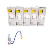 10 Ampolletas H3 Tesla 12V 55W Base PK22s Halógena Pack 10 Unidades