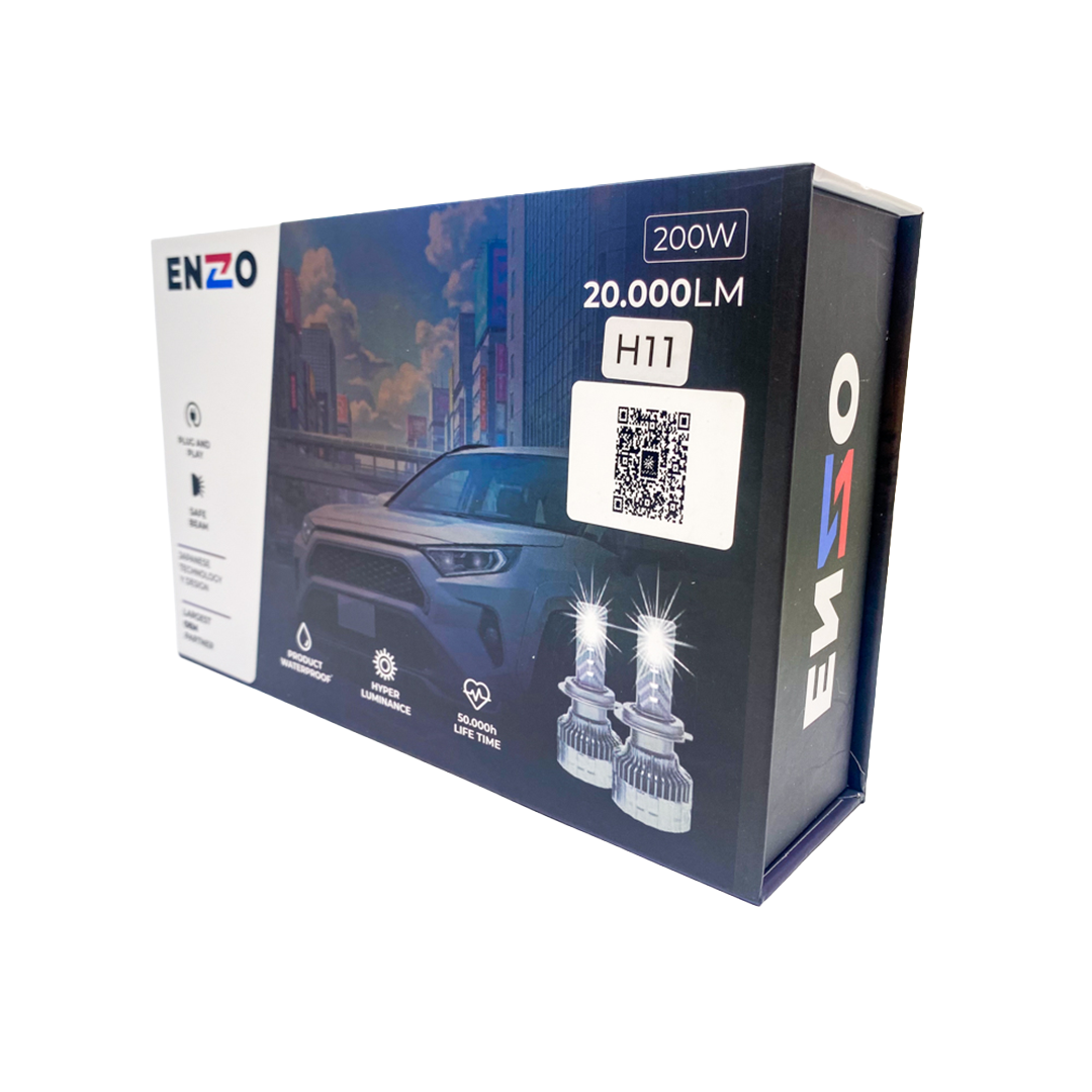 Ampolletas LED Tricolor H11 ENZO con App – Control Total de Iluminación