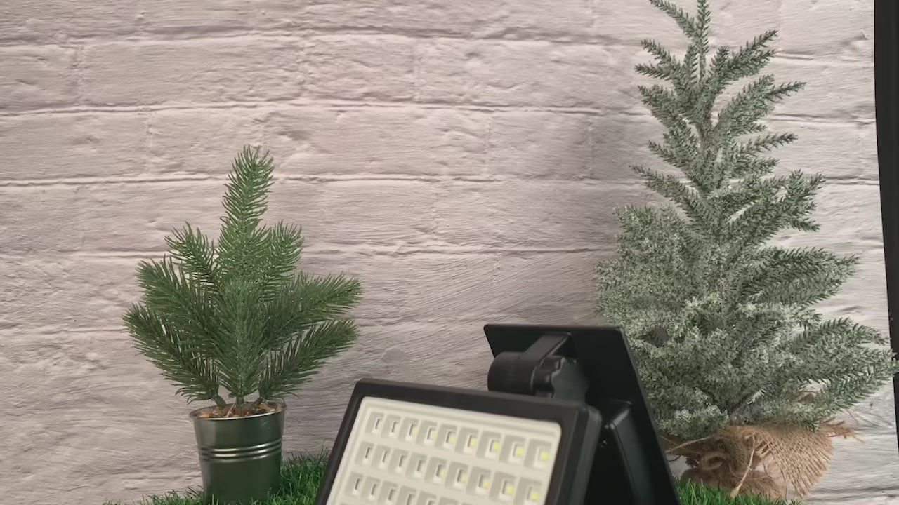 Cargar vídeo: Foco Solar Para Jardin Impermeable JOFAN Duo (Pared/Suelo) 3341